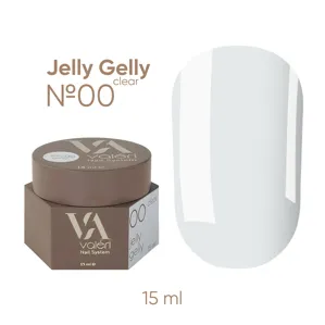 Гель-желе для нарощування 15 мл,  №00 прозорий  Jelly Gel VALERI