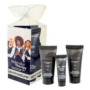 Міні-набір для відновлення волосся на молекулярному рівні (шампунь 30 мл + маска 30 мл + сироватка 10 мл) MOLECULAR THERAPY Abril et Nature