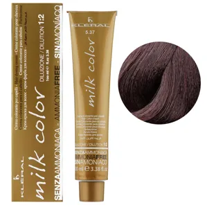 5/37 Ірисовий світлий шатен Крем-фарба для волосся перманентна без аміаку, 100 мл Milk Color KLERAL System