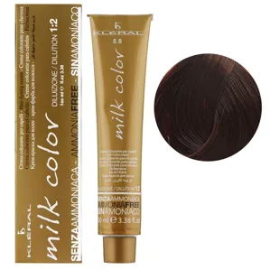 5/8 Горіховий світлий шатен Крем-фарба для волосся перманентна без аміаку, 100 мл Milk Color KLERAL System