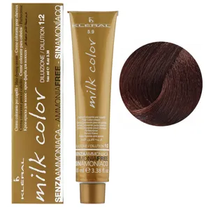 5/9 Світло-каштановий шоколад Крем-фарба для волосся перманентна без аміаку, 100 мл Milk Color KLERAL System
