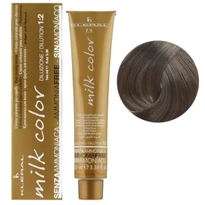 7/1 Полпелясто-русявий Крем-фарба для волосся перманентна без аміаку, 100 мл Milk Color KLERAL System