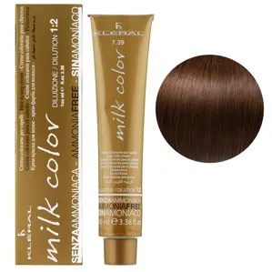 7/39 Блонд тютюнового відтінку Крем-фарба для волосся перманентна без аміаку, 100 мл Milk Color KLERAL System