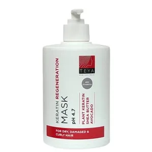 Маска кератинова регенерація (pH 4.7) для відновлення пошкодженого волосся, 500 мл KERATIN REGENERATION Mask TEYA Professional