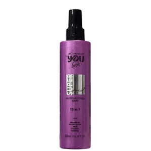 Спрей 15 в 1 багатофункціональний зволожувальний захисний миттевої дії, 200 мл Multifunctional Spray SUPER mist Glamour YOU LOOK Professional