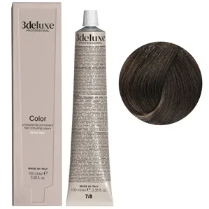 7/8 блондин середньо-коричневий Фарба для волосся, 100 мл Permanent Hair Color 3Deluxe Professional