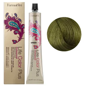 Зелений мікстон (GREEN) Фарба для волосся 100 мл.Life Color Plus FarmaVita