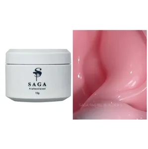 Гель для нарощування та укріплення нігтів, 15 мл №09 Pastel Builder Gel SAGA Professional