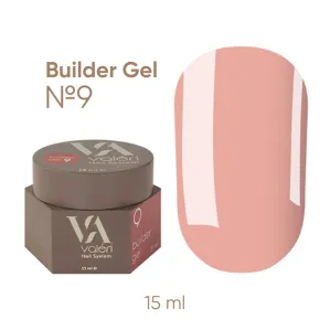 VALERI Builder Gel Гель для нарощування 15 мл №009 Рожево-персиковий 