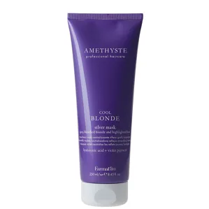 Маска фіолетова для сивого, знебарвленого та мелірованого волосся, 250 мл Silver Mask COOL BLONDE AMETHYSTE FarmaVita