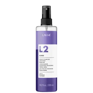 Двофазний кондиціонер для освітленного або сивого волосся (з фіолетовим пігментом), 300 мл 45542 Instant detangling conditioner BLONDE L2 LAKME