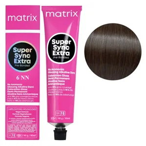 6NN Темний блондин натуральний інтенсивний Тонер для волосся на лужній основі без аміаку, 90 мл SUPER SYNC EXTRA Pre-Bonded MATRIX  