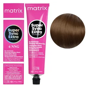 6NNG Темний блондин натурально-золотистий інтенсивний Тонер для волосся на лужній основі без аміаку, 90 мл SUPER SYNC EXTRA  Pre-Bonded MATRIX