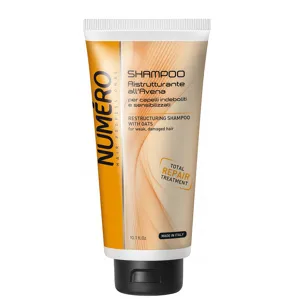 Шампунь для відновлення волосся з екстрактом вівса, 300 мл Restructuring Shampoo with Oats Avena Numero BRELIL Professional