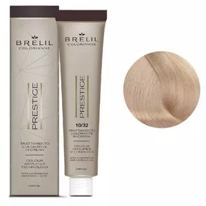 10/32 Крем-фарба для волосся перманентна з низьким вмістом аміаку, 100мл  Colorianne Prestige BRELIL Professional