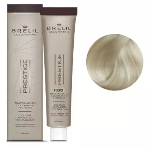 100/2 Крем-фарба для волосся перманентна з низьким вмістом аміаку, 100мл  Colorianne Prestige BRELIL Professional