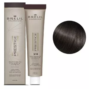 5/18 Крем-фарба для волосся перманентна з низьким вмістом аміаку, 100мл  Colorianne Prestige BRELIL Professional
