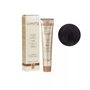 4/003 Середньо-коричневий  натуральний теплий Крем-фарба для волосся з білим чаєм та екстрактом орхідеї, 100 мл LUXURY Haircolor GREEN LIGHT