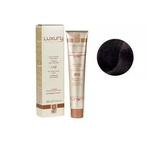 4/23 Середньо-коричневий ірисово-золотистий  Крем-фарба для волосся з білим чаєм та екстрактом орхідеї, 100 мл LUXURY Haircolor GREEN LIGHT