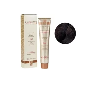 4/3 Середньо-коричневий золотистий  Крем-фарба для волосся з білим чаєм та екстрактом орхідеї, 100 мл LUXURY Haircolor GREEN LIGHT
