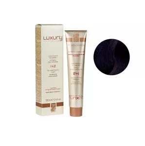 4/62 Середньо-коричневий червоно-фіолетовий Крем-фарба для волосся з білим чаєм та екстрактом орхідеї, 100 мл LUXURY Haircolor GREEN LIGHT