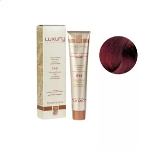 5/46 Світло-коричневий мідно-червоний Крем-фарба для волосся з білим чаєм та екстрактом орхідеї, 100 мл LUXURY Haircolor GREEN LIGHT