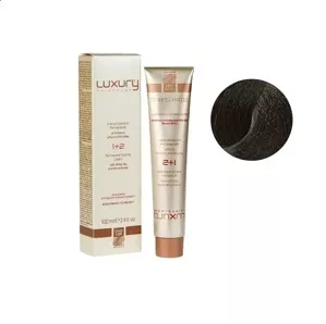 5/7 Світло-коричневий матовий Крем-фарба для волосся з білим чаєм та екстрактом орхідеї, 100 мл LUXURY Haircolor GREEN LIGHT