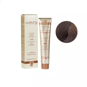 6/32 Темний блондин золотисто-фіолетовий Крем-фарба для волосся з білим чаєм та екстрактом орхідеї, 100 мл LUXURY Haircolor GREEN LIGHT