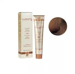5/73 Світло-коричневий каштоново-золотистий Крем-фарба для волосся з білим чаєм та екстрактом орхідеї, 100 мл LUXURY Haircolor GREEN LIGHT