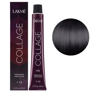 1/00 Чорний натуральний Крем-фарба для волосся стійка, 60 мл Permanent Hair Color COLLAGE LAКME