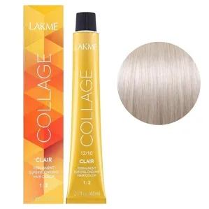 12/10 Суперосвітлюючий світло-білявий попелястий Крем-фарба для волосся стійка, 60 мл Permanent Hair Color COLLAGE LAКME