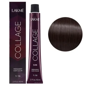 5/06 Світло-каштановий натурально-теплий Крем-фарба для волосся стійка, 60 мл Permanent Hair Color COLLAGE LAКME
