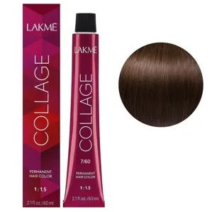 7/60  Середній блондин коричневий Крем-фарба для волосся стійка, 60 мл Permanent Hair Color COLLAGE LAКME
