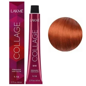 8/40 Світлий блондин мідний Крем-фарба для волосся стійка, 60 мл Permanent Hair Color COLLAGE LAКME