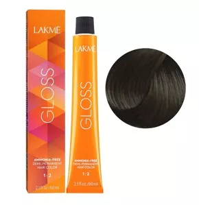 6/00 Темний блондин натуральний Фарба для тонування волосся без аміаку, 60мл Demi-permanent Hair Color GLOSS LAKME