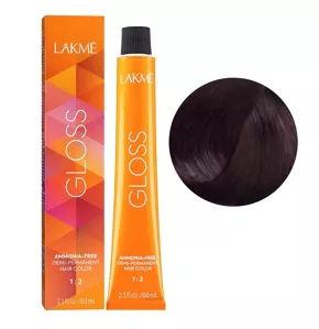 6/59 Темний блондин махагоново-червоний Фарба для тонування волосся без аміаку, 60мл Demi-permanent Hair Color GLOSS LAKME