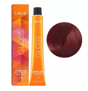 7/45 Середній блондин мідно-махагоновий Фарба для тонування волосся без аміаку, 60мл Demi-permanent Hair Color GLOSS LAKME