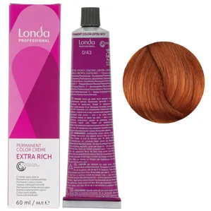 0/43 мідно-золотистий мікстон Стійка фарба для волосся, 60 мл Permanent Color Londa Professional