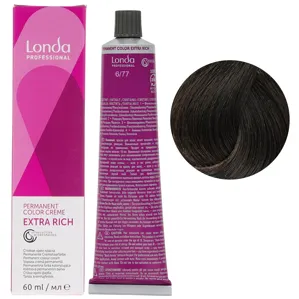 6/77 темний блондин інтенсивно-коричневий Стійка фарба для волосся, 60 мл Permanent Color Londa Professional
