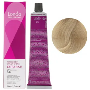9/0 дуже світлий блондин натуральний Стійка фарба для волосся, 60 мл Permanent Color Londa Professional