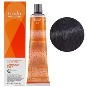 2/0 чорний Демі-перманентна фарба без аміаку, 60 мл Demi-Permanent Color Londa Professional