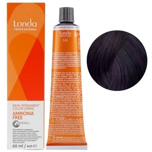 3/6 темний брюнет фіолетовий Демі-перманентна фарба без аміаку, 60 мл Demi-Permanent Color Londa Professional