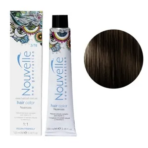 3/78 чорна перлина Фарба для волосся перманентна, 100мл Permanent Hair Color Nouvelle