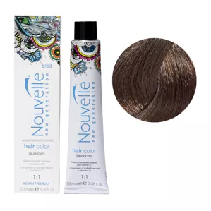 6/53 какао Фарба для волосся перманентна, 100мл Permanent Hair Color Nouvelle