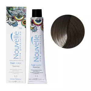 7/0 насичений середньо-русявий Фарба для волосся перманентна, 100мл Permanent Hair Color Nouvelle