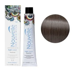 7/2 (7,12) середньо-матовий русявий Фарба для волосся перманентна, 100мл Permanent Hair Color Nouvelle