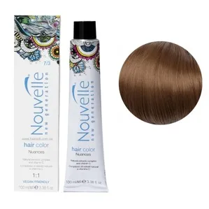 7/3 середньо-золотистий русявий Фарба для волосся перманентна, 100мл Permanent Hair Color Nouvelle
