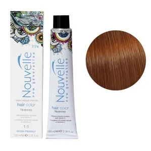 7/74 дуб Фарба для волосся перманентна, 100мл Permanent Hair Color Nouvelle