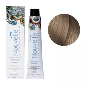 9 світлий блондин Фарба для волосся перманентна, 100мл Permanent Hair Color Nouvelle