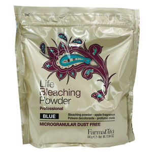 Пудра освітлювальна для волосся Блакитна ароматизована (6 levels),  500 г Life Bleaching Powder FarmaVita
